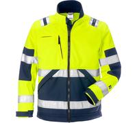 Fristads Cazadora Softshell Alta Visibilidad Clase 2 4083 WYH High Vis Amarillo/Azul Marino 4XL