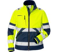 Fristads Cazadora Softshell Alta Visibilidad Mujer Cl. 2 4183 WYH High Vis Amarillo/Azul Marino 3XL