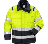 Fristads Chaqueta de invierno Flamestat alta visibilidad para mujer, clase 3 4285 ATHS alta visibilidad amarillo/azul marino M