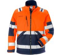 Fristads Chaqueta softshell alta visibilidad clase 2 4083 WYH Alta visibilidad naranja/azul marino 4XL