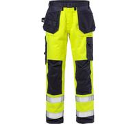 Fristads Flame High Vis Pantalón Artesano Cl. 2 2584 FLAM High Vis Amarillo/Azul Marino D120
