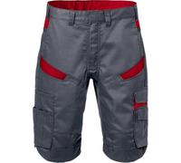 Fristads Pantalón corto elástico 2562 STFP gris/rojo C50
