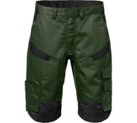 Fristads Pantalón corto elástico 2562 STFP Verde militar/negro C52