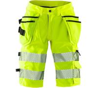 Fristads Pantalón Corto Elástico Alta Visibilidad, Señoras Cl.1 2529 PLU Alta Visibilidad Amarillo 46