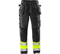 Fristads Pantalón de trabajo alta visibilidad clase 1 247 FAS negro C52