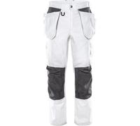 Fristads Pantalones artesanos Pantalones artesanos de algodón 258 BM Blanco C150