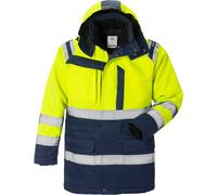 Fristads Parka de Invierno Alta Visibilidad Clase 3 4042 PP Alta Visibilidad Amarillo/Azul Marino XL