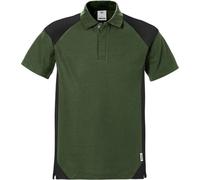 Fristads Polo 7047 PHV Verde militar/negro 3XL