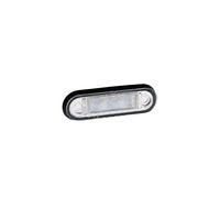 FRISTOM FT-015B Piloto LED de Gálibo Delantero Blanco 12V 24V para Remolque Lámpara de Posición Universal Compacta Homologada E9 y EMC 85x27x19mm