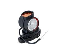 FRISTOM FT-140A Piloto LED de Gálibo Derecho para Remolque Lámpara de Posición 3 Funciones Blanca Roja Naranja 12V 24V Brazo de Goma Recto Homologada E9
