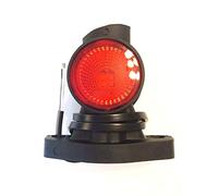 Fristom Galibo LED Corto con 3 Luces (Ámbar, Rojo, Blanco) Válido para 12V-24V, Estanco y Sumergible - Izquierda + Derecha A E9 R1 SM1
