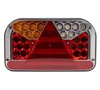 Fristom Luz trasera LED para remolque izquierdo, FT-170, 6 funciones, para tráiler, caravana, camión, luz trasera con bayoneta de 5 pines