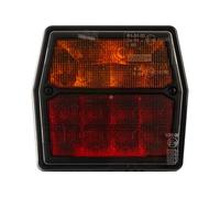 FRISTOM FT-222 Piloto Trasero LED 4 Funciones Universal para Remolque Lámpara de Freno Posición e Intermitente 12V Conector Bayoneta Impermeable IP68 99x92mm