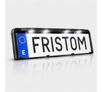 Fristom FT-264 LED, portamatrículas con 4 Luces Blancas, 12/24 V