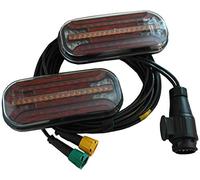 Fristom Juego de luces traseras LED para remolque, intermitente dinámico, 5 m, 13 pines, 12/24 V
