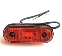 FRISTOM Luz LED roja de gálibo de posición 12 V 24 V para camiones remolques
