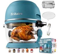 Fritaire - Freidora aire de vidrio Autolimpiable con capacidad 4,8 L y sistema de calentamiento por convección Vortex Whirlwind (Verde)
