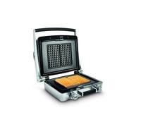 Fritel WaffleTastic CW 3647 - Gofrera para gofres, 6 x 10 gofres, 41 x 26 cm, 1600 W, placas intercambiables sin PFAS + temporizador 60 minutos, color gris claro