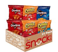 Frito-Lay - Paquete variado de mezcla de Doritos y Cheetos, bolsas de aperitivos de una sola porción, 21 piezas, chips de tortilla Doritos, aperitivos con sabor a queso Cheetos