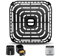 Fritor de aire para COSORI Fritor de aire TurboBlaze 6L, antiadherente 8.9"* 8.9" Piezas de repuesto de fretor de aire cuadrado Accesorios Bandeja de placa de parrilla con parachoques de goma
