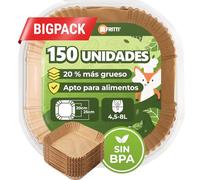 FRITTI Papel Freidora Aire - 150 Piezas Extra Grueso BPA Free - Papel Air Fryer cuadro 20-25cm - Accesorios Freidora de Aire para Fryer 4,5-8L Horno Freidora Aire - bandeja air fryer