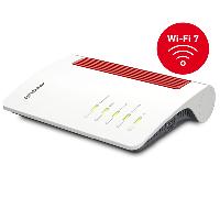 Fritz!Box 4690 - Router, WiFi 7, Banda Dual 4x4 (5760 Mbps 5GHz y 1200 Mbps 2,4 GHz), Mesh, WAN 10Gb, 1 x LAN 10Gb, 3 LAN 2.5Gb, 1 x USB 3.0, Base DECT, Interfaz en Español