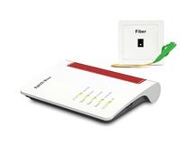 Fritz!Box 5530 Fiber Edición Internacional, Router de Fibra óptica con Wi-Fi 6, 2,5 Gigabit LAN, 4 Puertos LAN Gigabit, 2X USB 3.0