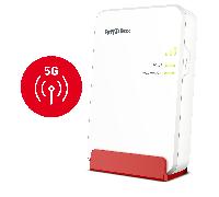 Fritz!Box 6860 5G International - Router móvil 5G/LTE con hasta 1.300 Mbps, Wi-Fi 6 con hasta 3.000 Mbps, PoE+, Carcasa a Prueba de Polvo y Salpicaduras, Base DECT, Interfaz en Español