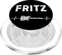Fritz Guitarra Latido del Corazón Música Guitarrista PopSockets PopGrip para MagSafe