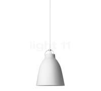 Fritz Hansen Caravaggio, lámpara de suspensión, blanco mate/cable blanco - ø16,5 cm