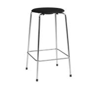 Fritz Hansen Taburete alto Dot Alt. 65 4 patas Cromo/ Madera de fresno