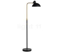 Fritz Hansen KAISER idell™ 6580-F, lámpara de pie, negro mate/latón