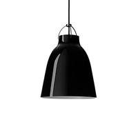 Fritz Hansen Lámpara colgante Caravaggio 2 Negro-cable textil negro