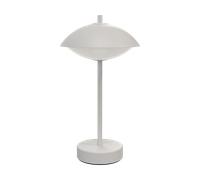 Fritz Hansen Lámpara de mesa portátil Clam 31 cm White