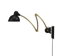 Fritz Hansen Kaiser Idell 6559-W Lámpara de Pared Negro Mate/Latón