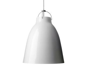 Fritz Hansen Lámpara suspendida modelo Caravaggio P2, diseñada por Cecilie Manz, iluminación flexible y ajustable, aluminio, 25,8 x 25,8 x 33,7 centímetros, color blanco (referencia: 54007005)