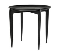 Fritz Hansen Mesa con bandeja Foldable Ø 45 cm negro