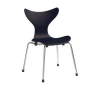 Fritz Hansen Silla infantil Liljan Midnight blue fresno pintado-cromo