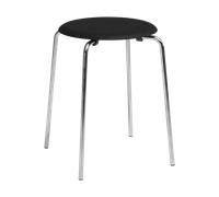 Fritz Hansen Taburete Dot Ceniza negra-cromo