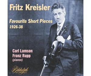 Fritz Kreisler : Petites pièces favorites pour violon. Kreisler, Lamson, Rupp.