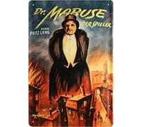 Fritz Lang - Dr. Mabuse el jugador relieve 20 x 30 cm cartel de chapa 1910