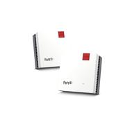 FRITZ!Mesh Set 1700 2er-Set - F?r bestes WLAN ?berall - ideal f?r Haushalte mit 3-5 R?umen (20003134)