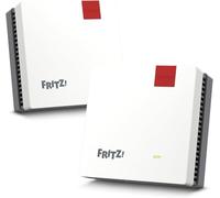 FRITZ! Mesh Set 1700 Set de 2 | Wi-Fi rápido hasta 3600 Mbit/s | Cobertura WLAN 3-5 habitaciones | Ideal para enrutadores de Internet o módem de fibra óptica (ONT) | Configuración sencilla | Fabricado