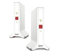 Fritz!Mesh Set 4200 - Juego de 2 repetidores Fritz, ideal para enrutadores de Internet o módem de fibra óptica (ONT), cobertura Wi-Fi para 3-5 habitaciones, Wi-Fi 6 tribanda con hasta 4.200 Mbps