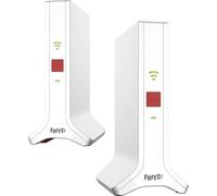 Fritz!Mesh Set 4200 - Juego de 2 repetidores Fritz, ideal para enrutadores de Internet o módem de fibra óptica (ONT), cobertura Wi-Fi para 3-5 habitaciones, Wi-Fi 6 tribanda con hasta 4.200 Mbps