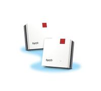 Fritz!Mesh Wi-Fi Set 1600 (Paquete de 2) - Mesh WiFi hasta 3000Mbit/s, Doble Banda, Plug & Play, Compatible con Todos los enrutadores, actualizaciones gratuitas, Made in Europe, 5 años de garantía