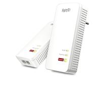 AVM Fritz!Powerline 1240 AX WLAN Set (Gigabit Powerline con Wi-Fi 6, Punto de Acceso WLAN, Ideal para transmisión de Medios, vídeos HD, TV por Internet, 1.200 Mbit/s, versión en alemán)