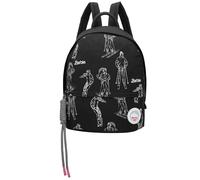 Fritzi Apres Ski Limited Barbie Backpack mochila mujer nylon mochila ocio viajes ciudad cremallera compartimento interior correas ajustables mochila urbana ligera moderna 31 x 29 x 14 cm, Negro