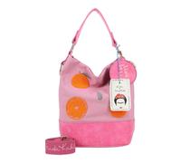 Fritzi x Frida Kahlo Izzy07 Limited Canvas Hobo Bag Oranges bolso hobo mujer bolso hombro bolso mano bolso diario trabajo universidad festival cierre magnético canvas 37 x 27 x 17 cm, Rosa