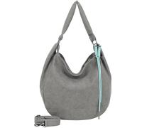 Fritzi aus Preußen bolso de hombro bolso bandolera Sue01 Suede Jacky Hobo Bag Soft Dark Anthra gris